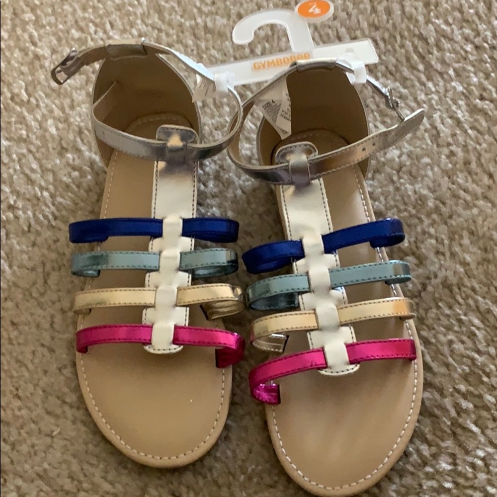 Colorful girls sandals
